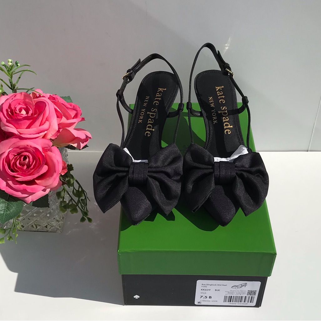 Kate Spade Rue Slingback Mid Heel Pumps